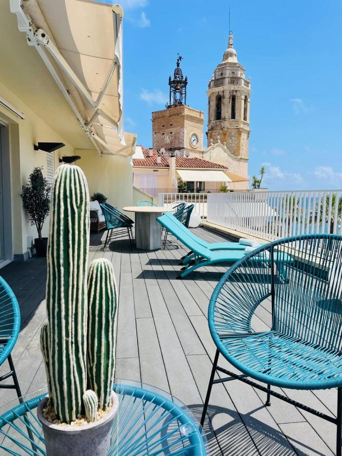 Atico Con Fantasticas Vistas Al Mar Y La Iglesia Apartment Sitges Cameră foto